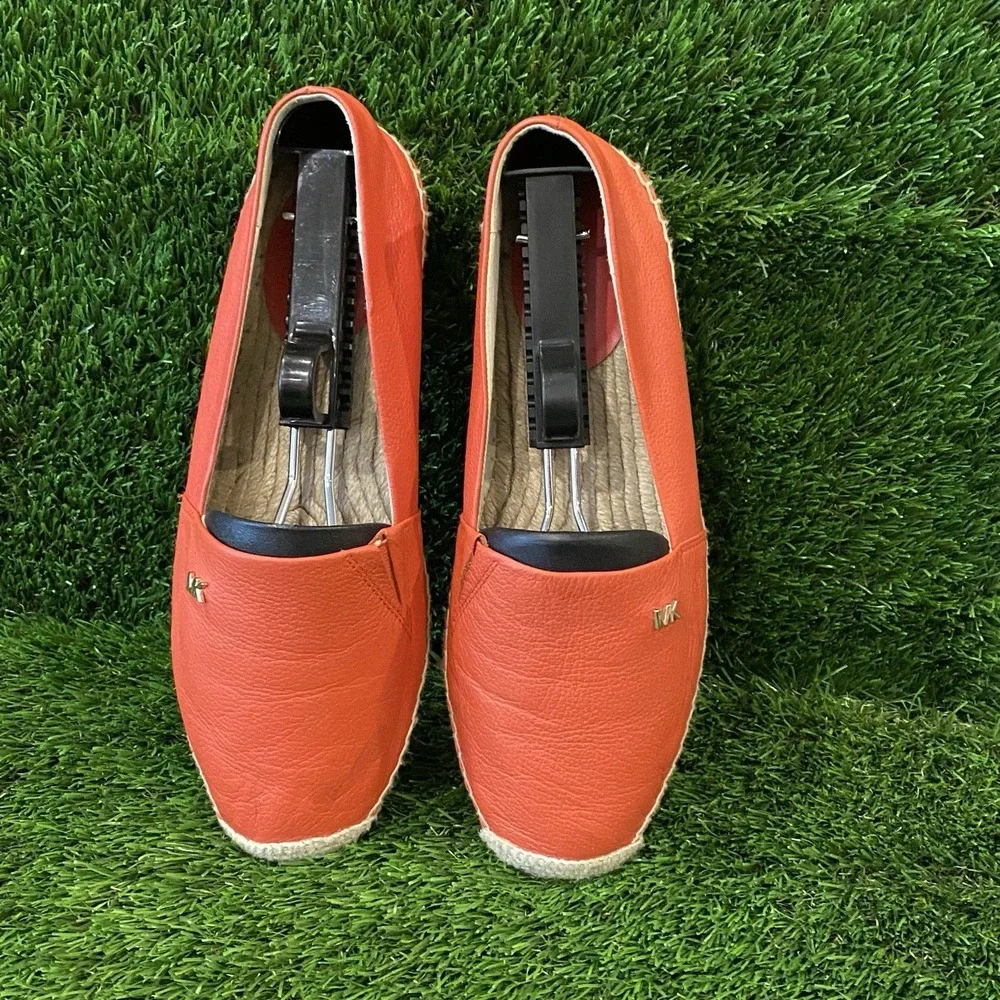 Michael Kors Kendrick leather slip-on espadrille flats* size‎ 7.5